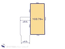 【神奈川県/大和市西鶴間】大和市西鶴間4丁目 土地 区画図