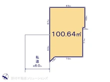 【神奈川県/相模原市南区南台】相模原市南区南台4丁目 土地 区画図