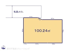 【神奈川県/大和市福田】大和市福田5丁目 土地 区画図