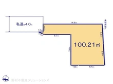 【神奈川県/大和市福田】大和市福田5丁目 土地 区画図