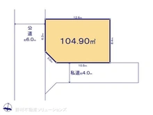 【神奈川県/大和市福田】大和市福田5丁目 土地 区画図