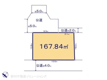 【東京都/町田市木曽西】町田市木曽西4丁目 土地 区画図
