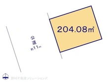 【東京都/町田市つくし野】町田市つくし野4丁目 土地 区画図