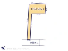 【神奈川県/相模原市中央区上溝】相模原市中央区上溝3丁目 土地 区画図
