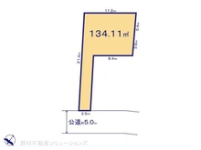 【神奈川県/相模原市中央区上溝】相模原市中央区上溝3丁目 土地 区画図