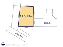 【神奈川県/相模原市中央区淵野辺本町】相模原市中央区淵野辺本町3丁目 土地 区画図