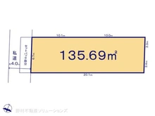 【神奈川県/大和市南林間】大和市南林間9丁目 土地 区画図