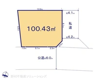 【神奈川県/大和市代官】大和市代官2丁目 土地 区画図