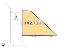 【神奈川県/相模原市中央区上矢部】相模原市中央区上矢部5丁目 土地 区画図