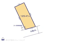 【神奈川県/相模原市中央区上溝】相模原市中央区上溝 土地 区画図