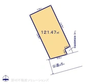 【神奈川県/相模原市中央区上溝】相模原市中央区上溝 土地 区画図