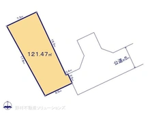 【神奈川県/相模原市中央区上溝】相模原市中央区上溝 土地 区画図