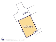 【神奈川県/相模原市中央区上溝】相模原市中央区上溝 土地 区画図