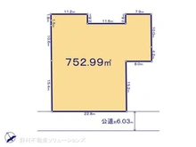 【神奈川県/相模原市中央区矢部】相模原市中央区矢部2丁目 土地 区画図