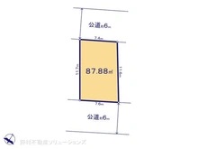【神奈川県/相模原市中央区高根】相模原市中央区高根2丁目 土地 区画図
