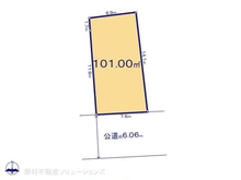 【神奈川県/大和市福田】大和市福田5丁目 土地 区画図
