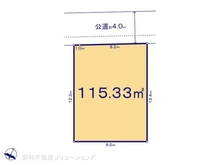 【神奈川県/相模原市南区上鶴間】相模原市南区上鶴間2丁目 土地 区画図