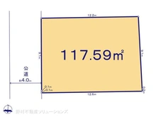 【神奈川県/大和市中央林間】大和市中央林間5丁目 土地 区画図