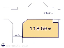 【神奈川県/座間市東原】座間市東原3丁目 土地 区画図