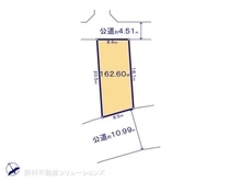 【神奈川県/相模原市中央区東淵野辺】相模原市中央区東淵野辺5丁目 土地 区画図
