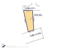 【神奈川県/相模原市中央区東淵野辺】相模原市中央区東淵野辺5丁目 土地 区画図