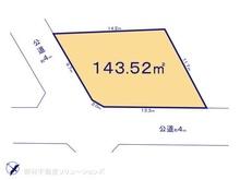 【神奈川県/相模原市南区西大沼】相模原市南区西大沼2丁目 土地 区画図
