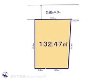 【神奈川県/大和市南林間】大和市南林間6丁目 土地 区画図