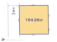【神奈川県/相模原市南区御園】相模原市南区御園1丁目 土地 区画図