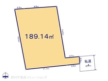【神奈川県/相模原市中央区淵野辺本町】相模原市中央区淵野辺本町5丁目 土地 区画図