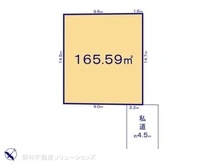 【神奈川県/相模原市中央区上溝】相模原市中央区上溝 土地 区画図