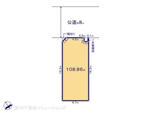 【神奈川県/相模原市中央区中央】相模原市中央区中央3丁目 土地 区画図