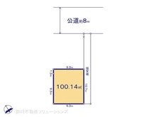 【神奈川県/相模原市中央区中央】相模原市中央区中央3丁目 土地 区画図