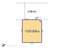 【神奈川県/相模原市中央区中央】相模原市中央区中央3丁目 土地 区画図