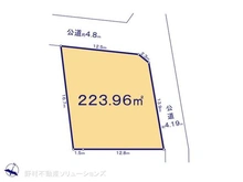 【神奈川県/横浜市神奈川区羽沢町】横浜市神奈川区羽沢町 土地 区画図