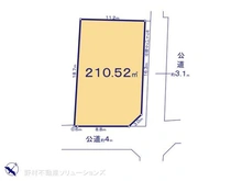 【神奈川県/藤沢市鵠沼松が岡】藤沢市鵠沼松が岡3丁目 土地 区画図