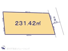 【神奈川県/藤沢市亀井野】藤沢市亀井野1丁目 土地 区画図