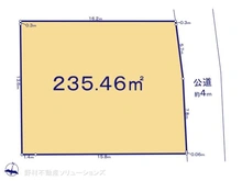 【神奈川県/藤沢市亀井野】藤沢市亀井野 土地 区画図