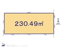 【神奈川県/藤沢市石川】藤沢市石川1丁目 土地 区画図