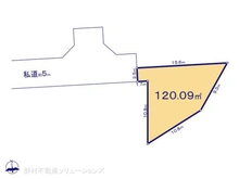 【神奈川県/藤沢市本藤沢】藤沢市本藤沢2丁目 土地 区画図