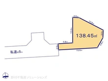 【神奈川県/藤沢市本藤沢】藤沢市本藤沢2丁目 土地 区画図