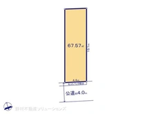 【東京都/中野区南台】中野区南台4丁目 土地 区画図