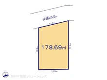 【東京都/西東京市北原町】西東京市北原町2丁目 土地 区画図