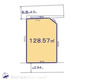 【東京都/武蔵野市関前】武蔵野市関前5丁目 土地 区画図
