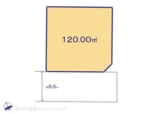 【東京都/武蔵野市吉祥寺北町】武蔵野市吉祥寺北町4丁目 土地 区画図