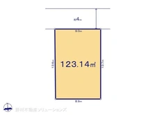 【東京都/武蔵野市境】武蔵野市境5丁目 土地 区画図