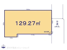 【東京都/三鷹市井口】三鷹市井口5丁目 土地 区画図