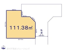 【東京都/西東京市芝久保町】西東京市芝久保町3丁目 土地 区画図