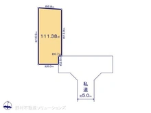 【東京都/西東京市芝久保町】西東京市芝久保町3丁目 土地 区画図