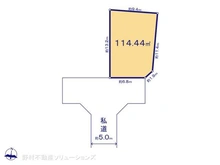 【東京都/西東京市芝久保町】西東京市芝久保町3丁目 土地 区画図