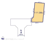 【東京都/西東京市芝久保町】西東京市芝久保町3丁目 土地 区画図